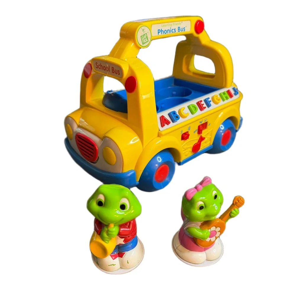 LeapFrog Learning Friends Phonics Bus Yellow Musical Toy with Leap Lily Figures
